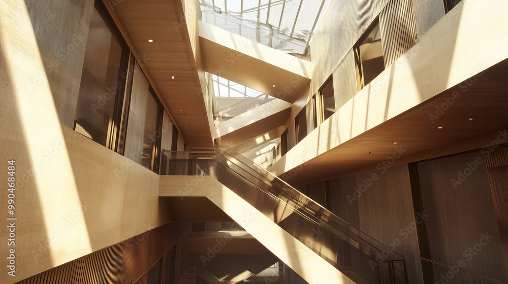 Obraz premium staircase in the building