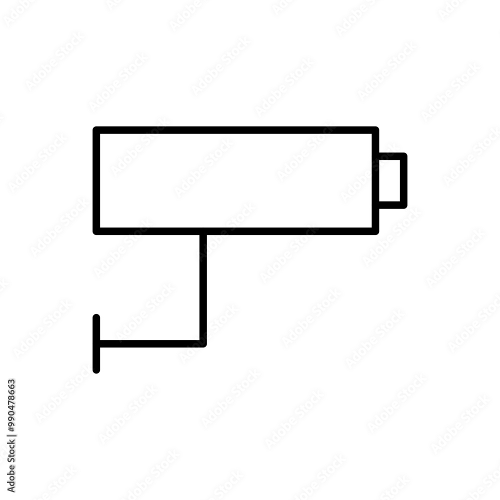 Obraz premium CCTV camera icon
