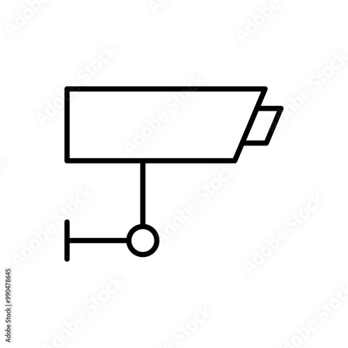 Outline CCTV camera