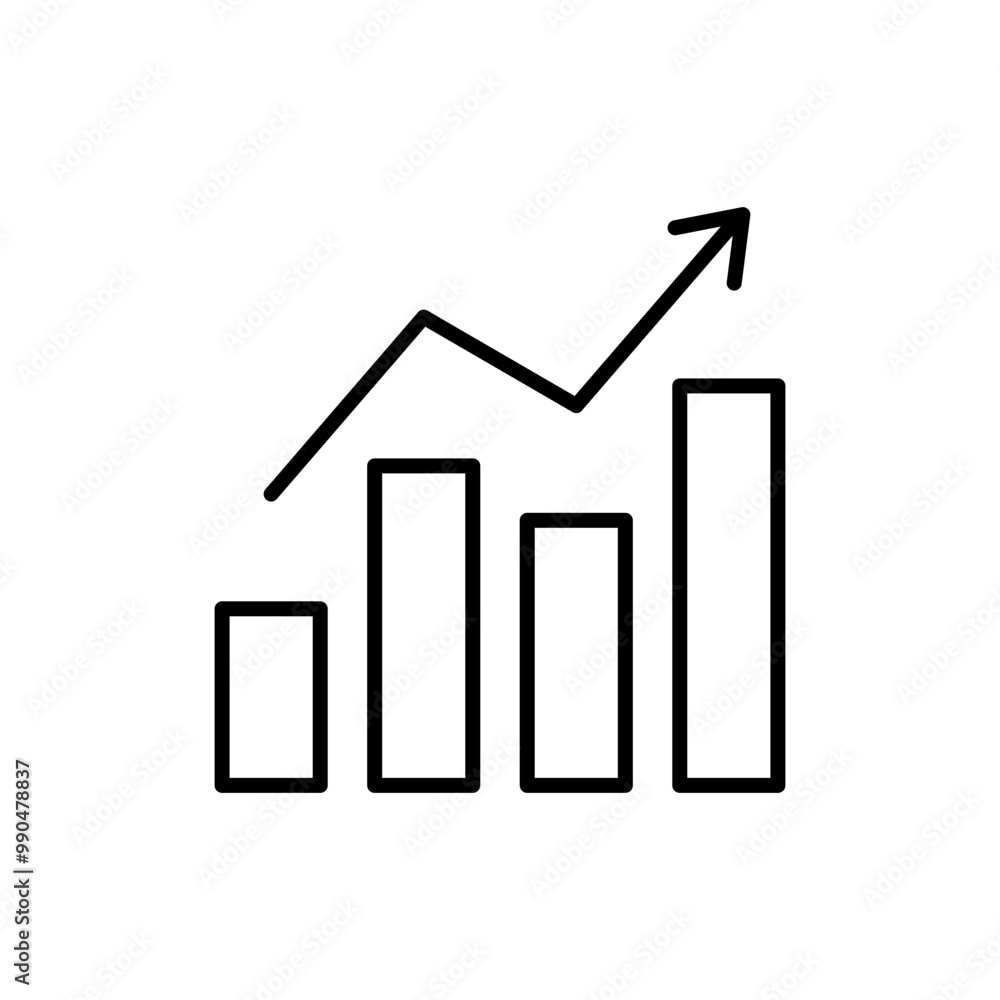 Progress diagram icon Progress diagram icon
