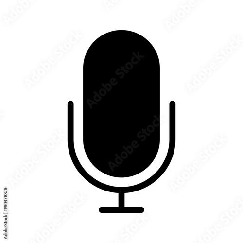 Black mic icon