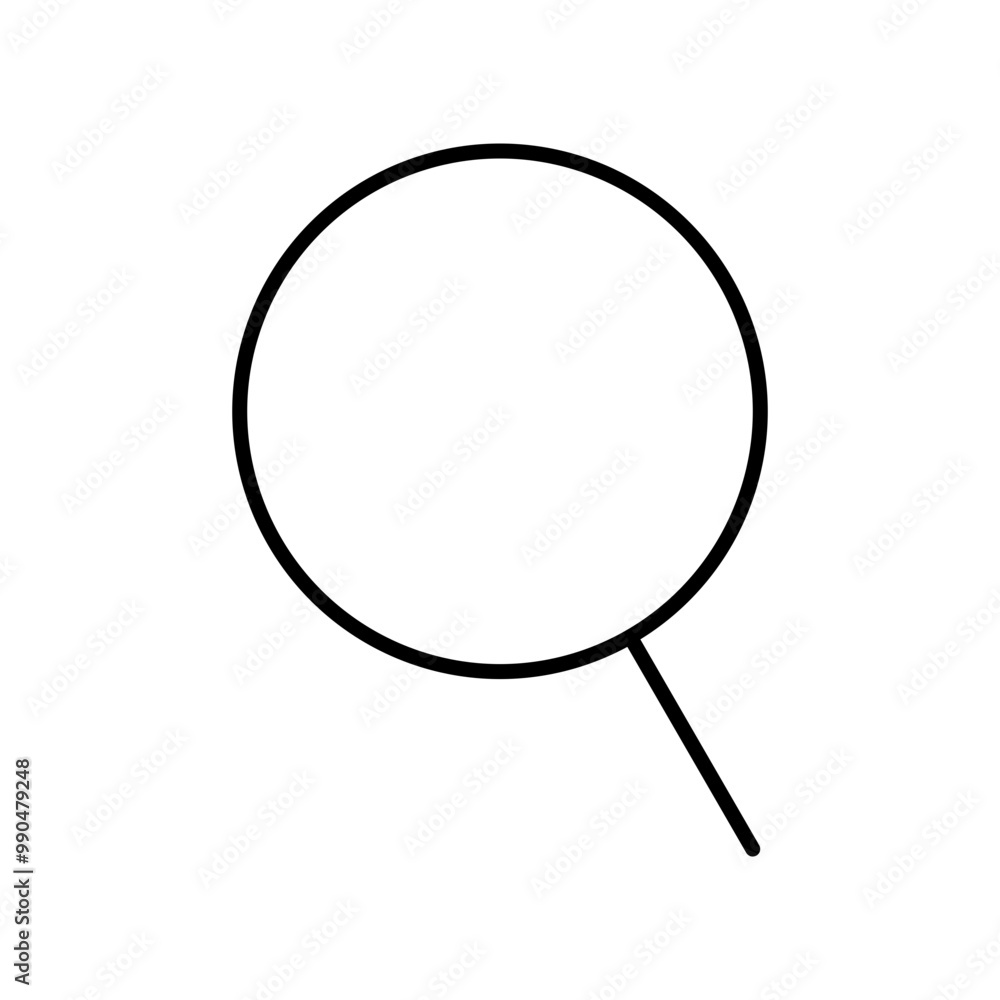 Thin magnifier icon Thin magnifier icon