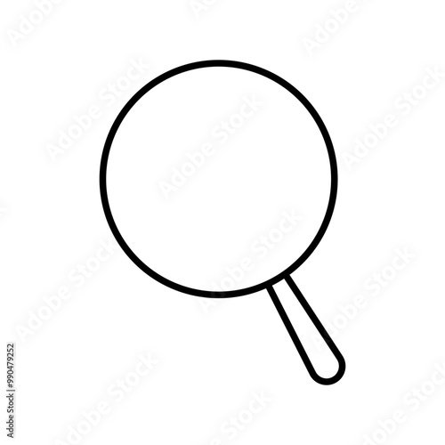 Isolated loupe icon