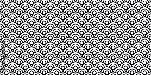 Chinese traditional oriental ornament background, black clouds pattern seamless, Chinese new year decor banner - vector