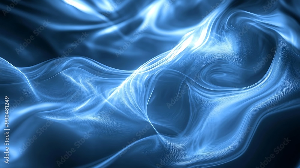 Obraz premium Abstract Blue Glowing