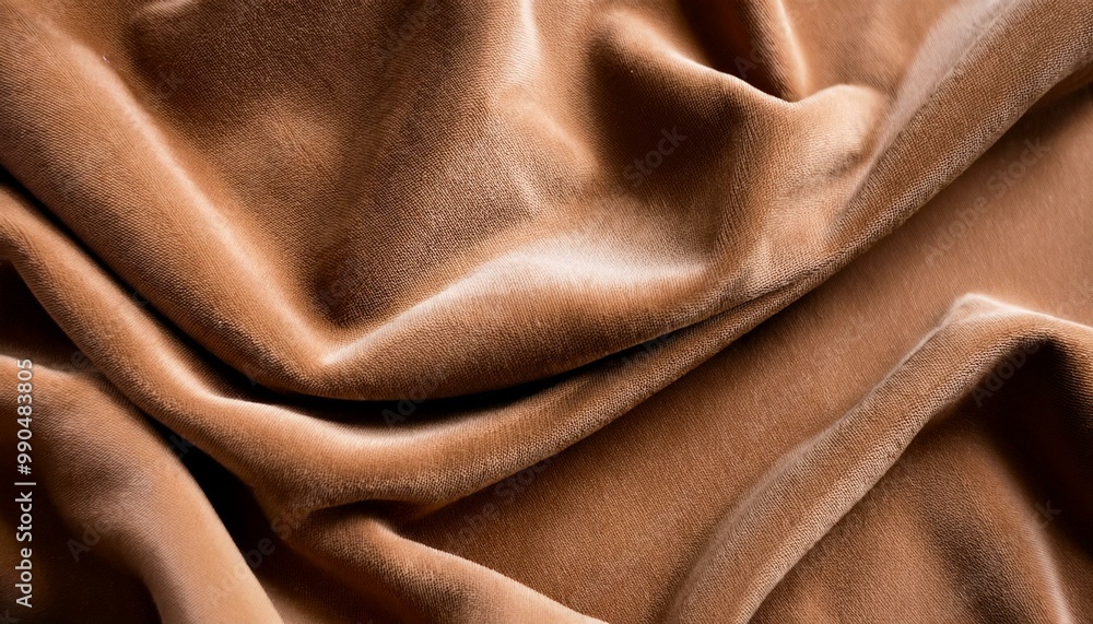 Fototapeta premium Suede texture in rich shades of brown and beige, featuring a soft, luxurious surface, ideal for fashion and stylish design applications, enhancing elegance and comfort.