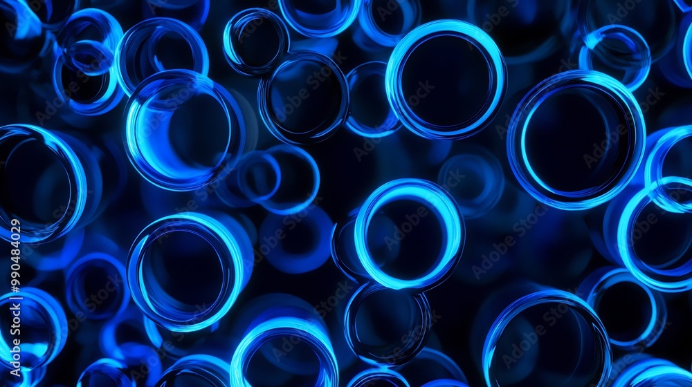Abstract Blue Circles Abstract Blue Circles