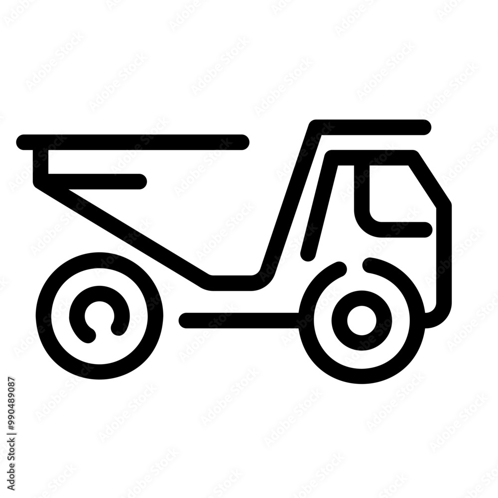 truck Line Icon truck Line Icon