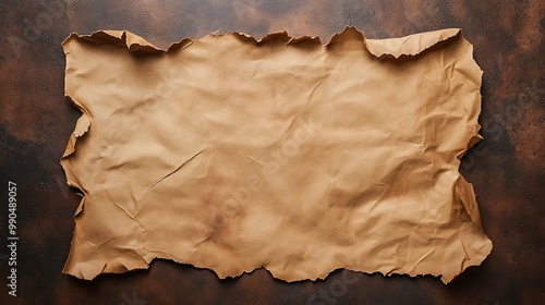 Old Parchment Scroll On Dark Background