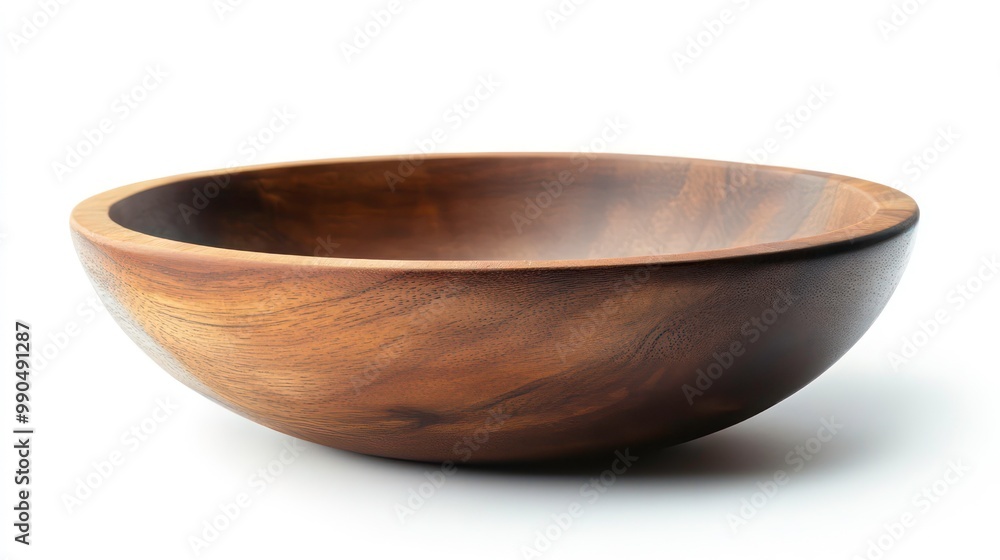 Wooden bowl isolated on white background. Wooden bowl isolated on white background.
