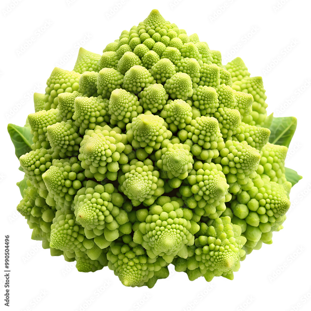 Romanesco broccoli isolated on transparent background Romanesco broccoli isolated on transparent background