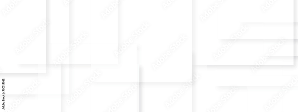 Modern Abstract white background design with layers of textured white transparent material in triangle and squares shapes. White color technology concept geometric line vector background. Modern Abstract white background design with layers of textured white transparent material in triangle and squares shapes. White color technology concept geometric line vector background.