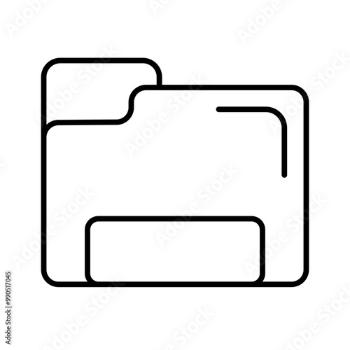 folder line icon