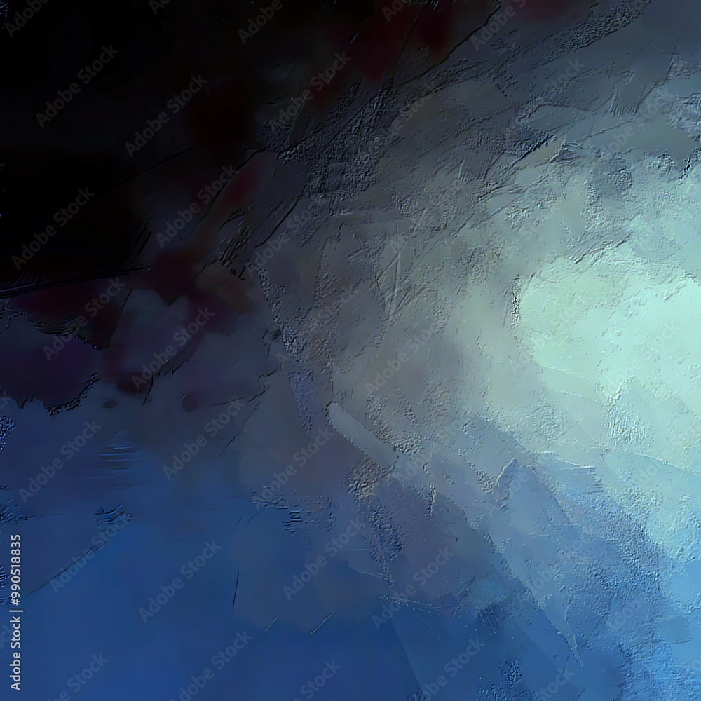 Fototapeta premium wave abstract shades of black, ash blue and pale blue blended shadow brush stroke in unruffled atmosphere left piece