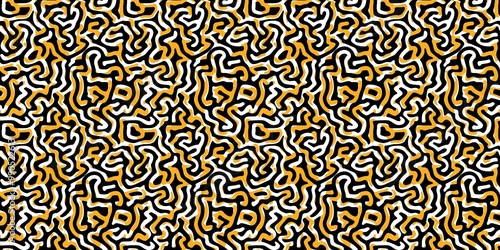 Meander pattern with a winding, intricate design. seamless background pattern