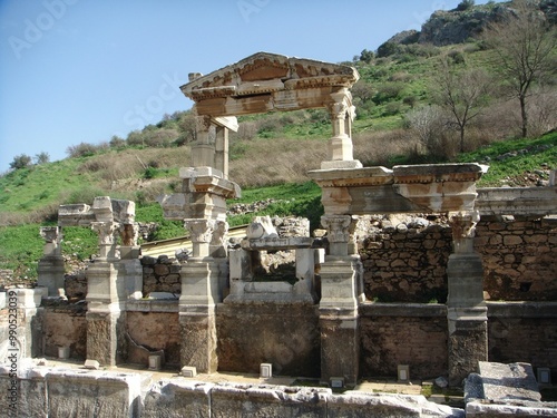 The remains of ancient buildings still stand strong