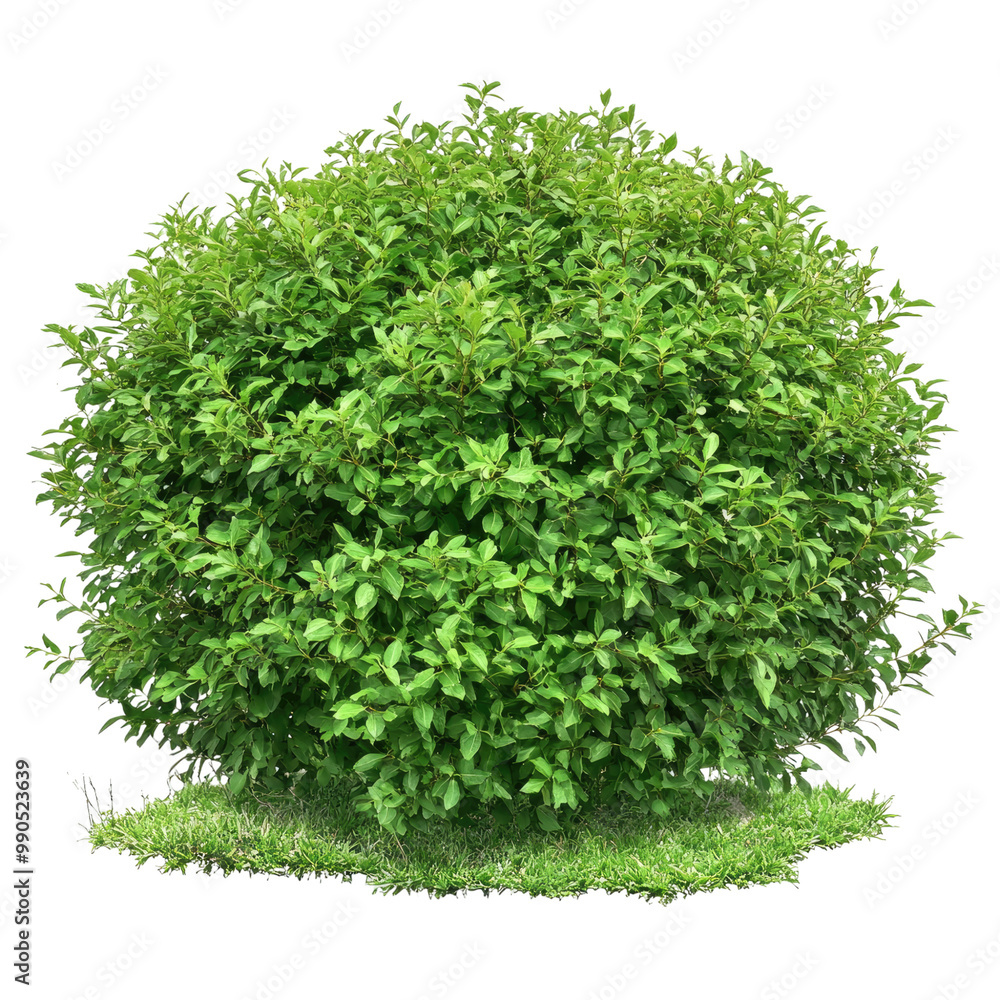 Obraz premium a realistic photo of large bush, isolated on Transparent background,