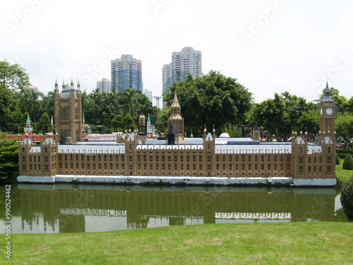 Miniature palace at view the world shenzhen city, china.