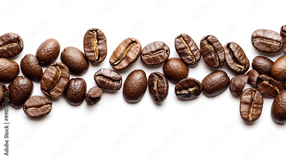Fototapeta premium Coffee Beans Line