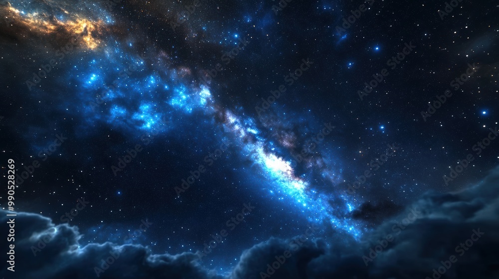 Stunning Cosmic Scene of a Starry Night Sky Stunning Cosmic Scene of a Starry Night Sky