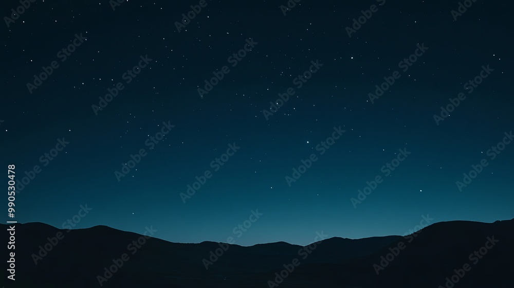Starry night sky with a gradient of deep blue hues and sparkling stars, creating a mesmerizing scene that evokes feelings of wonder and mystery Starry night sky with a gradient of deep blue hues and sparkling stars, creating a mesmerizing scene that evokes feelings of wonder and mystery