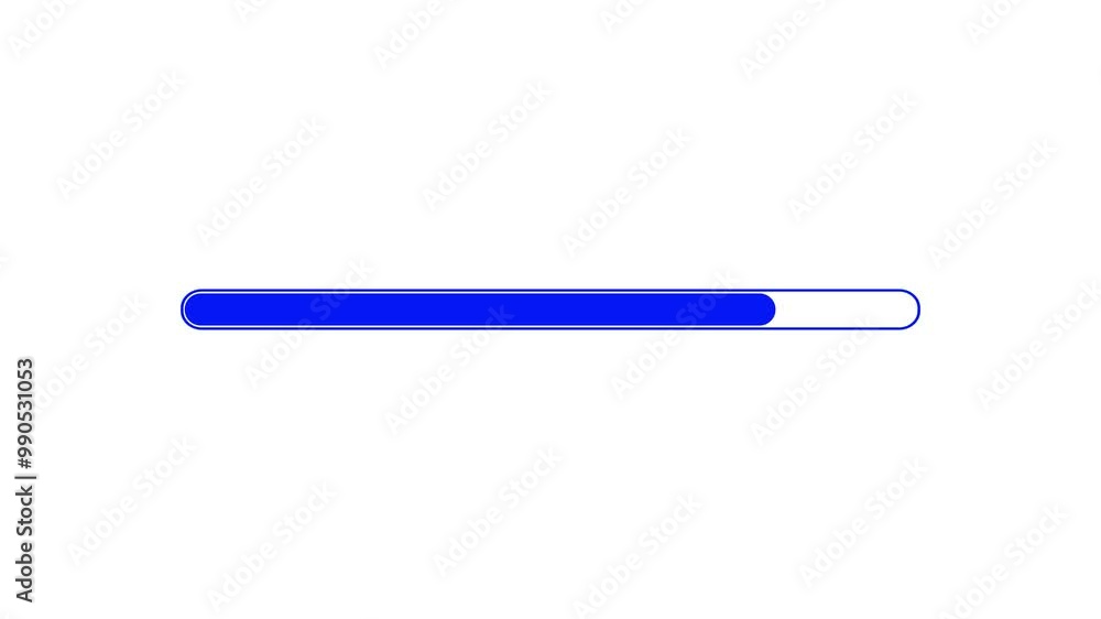 Loading bar downloading progress animation transfer fast to last animation on a whit background.. Loading bar downloading progress animation transfer fast to last animation on a whit background..
