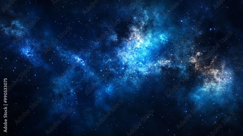 Starry night sky with a gradient of deep blue hues and sparkling stars, creating a mesmerizing scene that evokes feelings of wonder and mystery Starry night sky with a gradient of deep blue hues and sparkling stars, creating a mesmerizing scene that evokes feelings of wonder and mystery