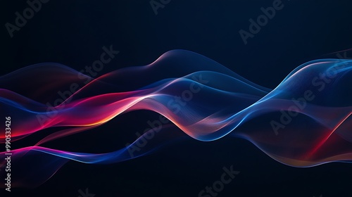 Abstract Blue and Red Swirls