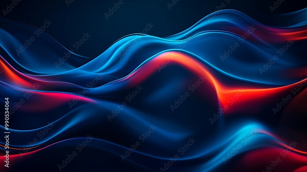 Abstract Blue and Red Swirls Abstract Blue and Red Swirls
