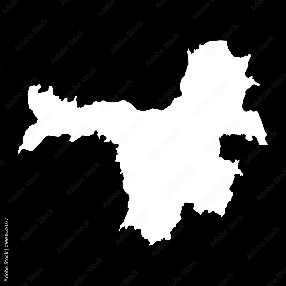 Obraz premium Nzerekore region map, administrative division of Guinea. Vector illustration.