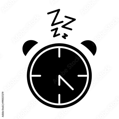 alarmclock glyph icon