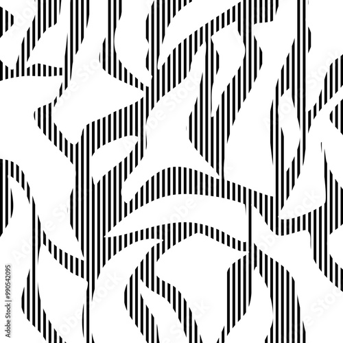Abstract hand drawn decorative pattern. Vector Illustration.