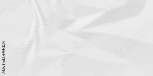 Vector empty white crumple creased blank sheet retro old paper texture. rough vintage wrinkled crumpled  grunge background.