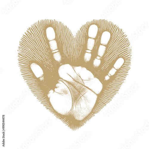 human handprint vector , The handprint should look realistic vector