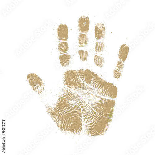 human handprint vector , The handprint should look realistic vector