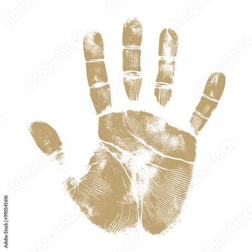 human handprint vector , The handprint should look realistic vector