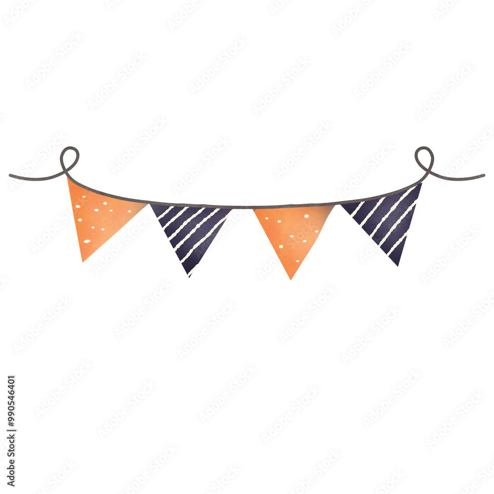 Fototapeta premium Decorative flag rail, flag rail