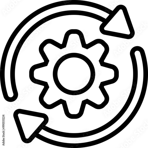 Redesign Line Icon Design Vector