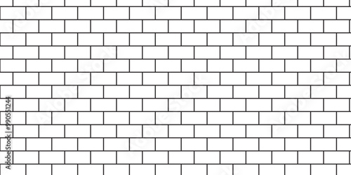 	
Abstract bathroom wall and floor brick wall texture background. white brick vector illustration texture of the wall with masonry Bricks laid in rows background.	
