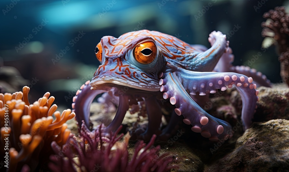 Close Up of Octopus in Aquarium Close Up of Octopus in Aquarium