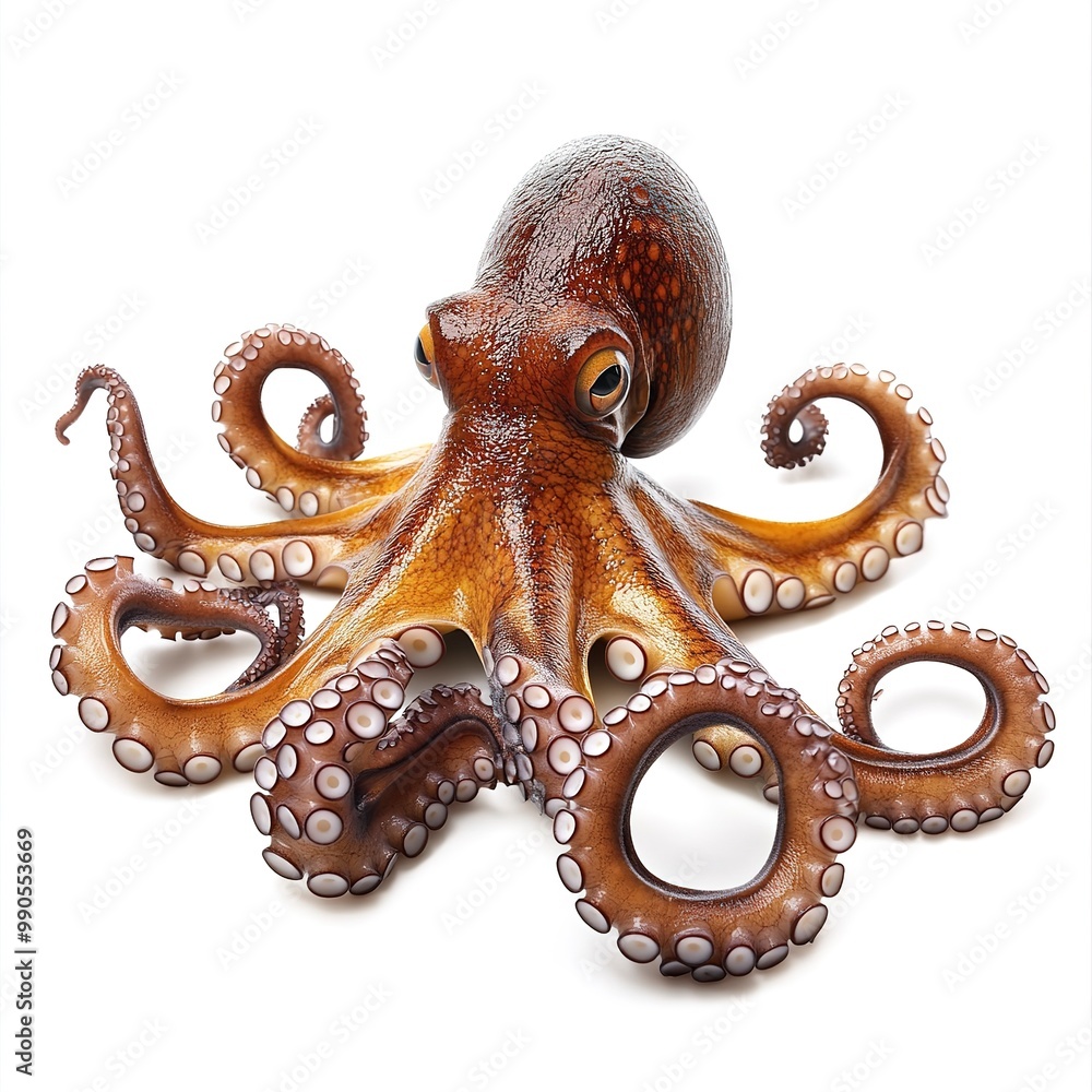 Obraz premium octopus isolated on white background