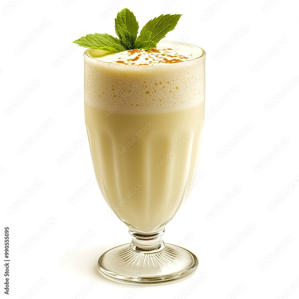 Indian fresh drink, lassi isolated on a white background Indian fresh drink, lassi isolated on a white background