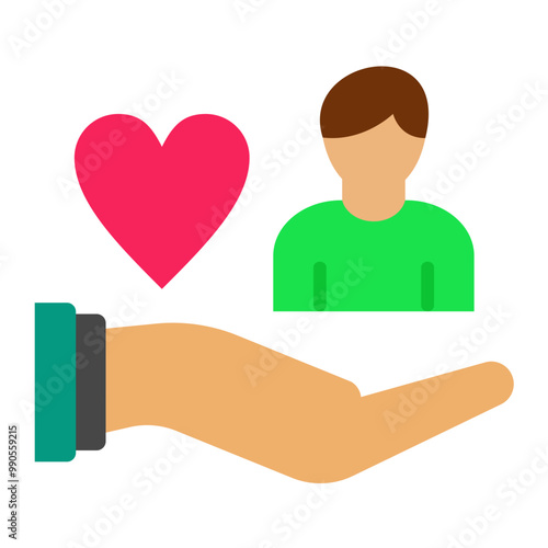 Vector Design Help Children Icon Style