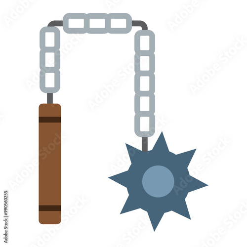 Vector Design Flail Icon Style
