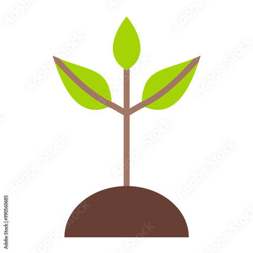 Vector Design Seedling Icon Style