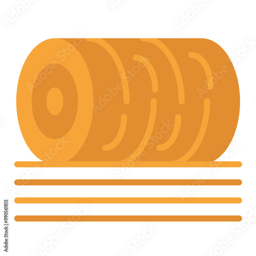 Vector Design Hay Bale Icon Style