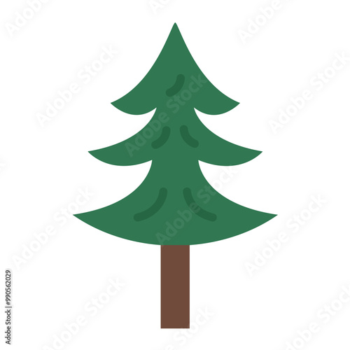 Vector Design Pine Tree Icon Style