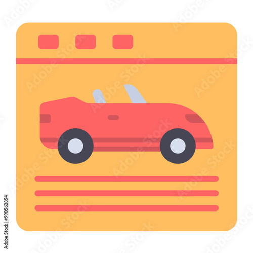 Vector Design Racing Game Icon Style