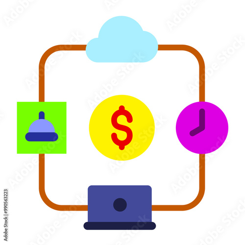 Vector Design Gig Economy Icon Style
