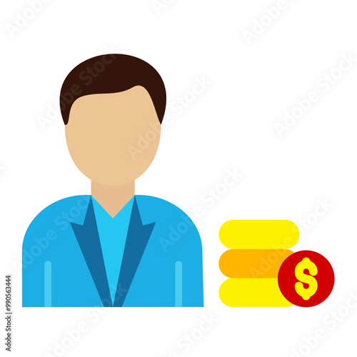 Vector Design Broker Dealer Icon Style